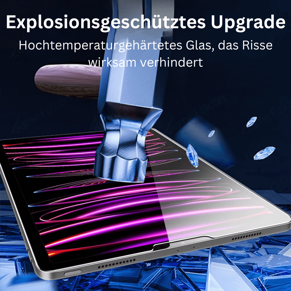 Displayschutzfolie aus gehärtetem Glas für iPad – Kratzfester & Blasenfreier Schutz